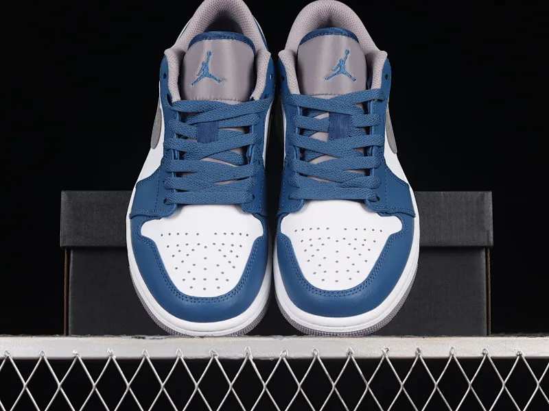 All categories Air Jordan Jordan series basketball shoes Air Jordan 1 Low G version pure original Air Jordan 1 Low "French Blue" AJ1 Joe 1 white blue cultural low-top casual sneakers 553558-412